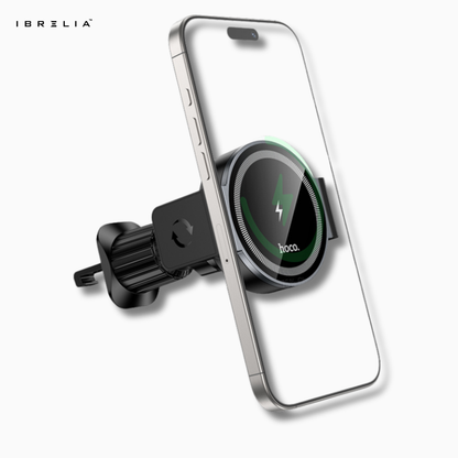 HOCO HW35 Magnetic Wireless Fast Charging Car Holder – 15W Power Electric Air Vent Mount | IBRELIA™