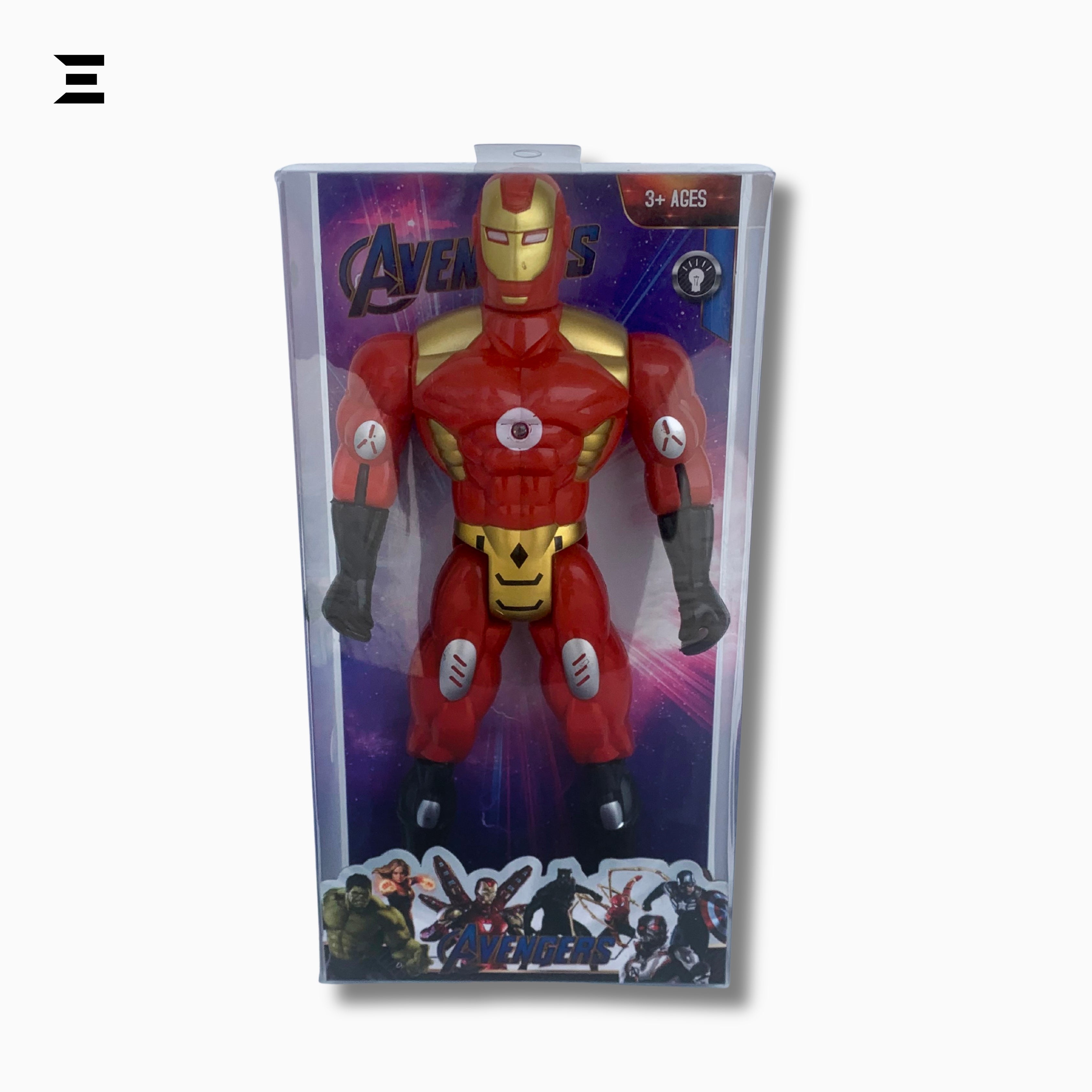 Iron Man Action Figure Toy 9.5 Inch Superhero Collectible with Hammer | Avengers Style Series | IBRELIA™ IBRELIA