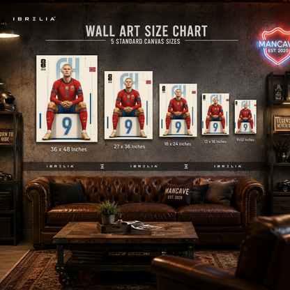 Haaland FIFA World Cup 2026 Wall Art – Norway Football Superstar | IBRELIA™