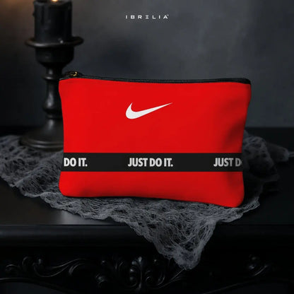 Swoosh Statement Makeup & Pencil Pouch – Double-Sided Print – IBRELIA™