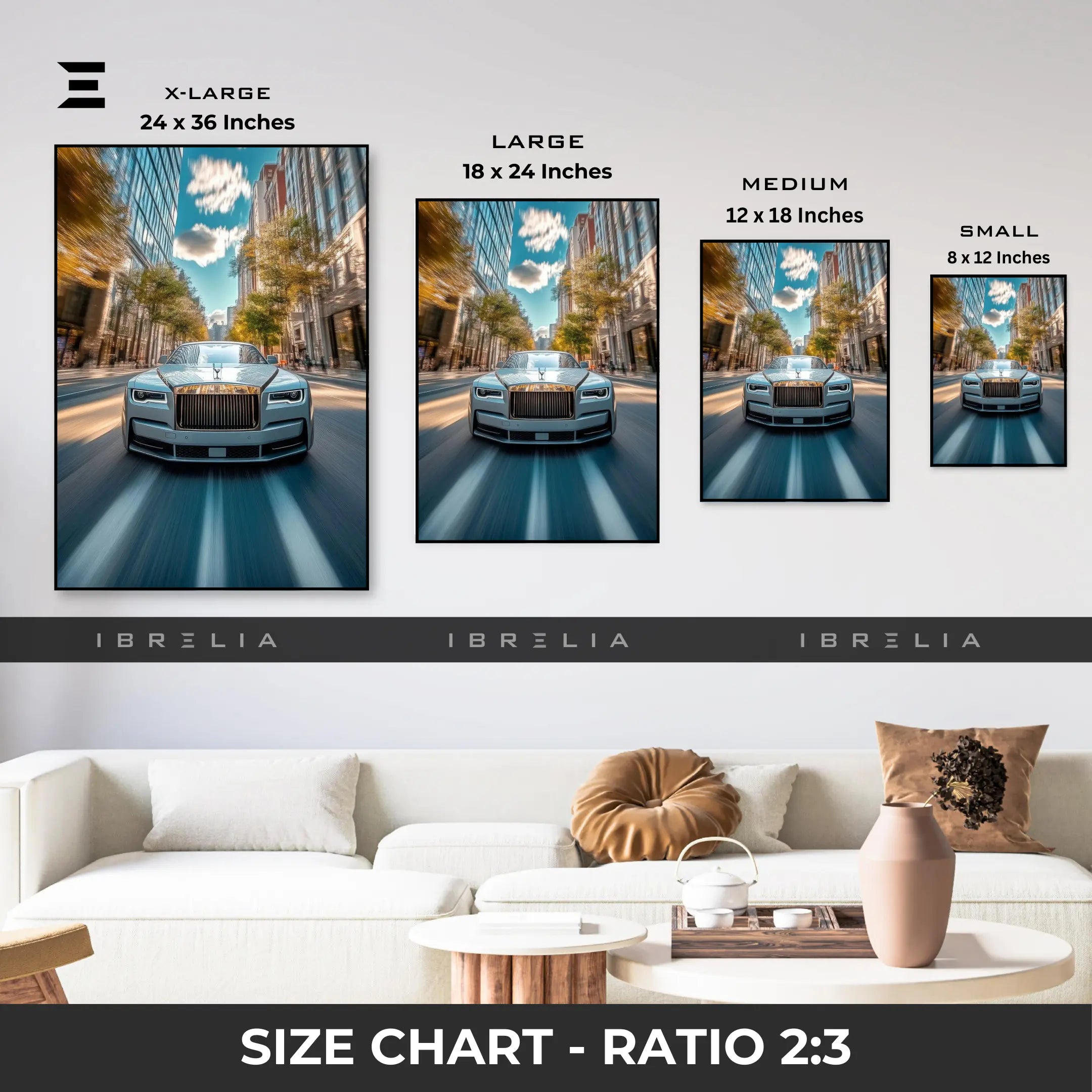 Rolls Royce Luxury Car Resin Wall Art – “Street Royalty” Edition | IBRELIA IBRELIA