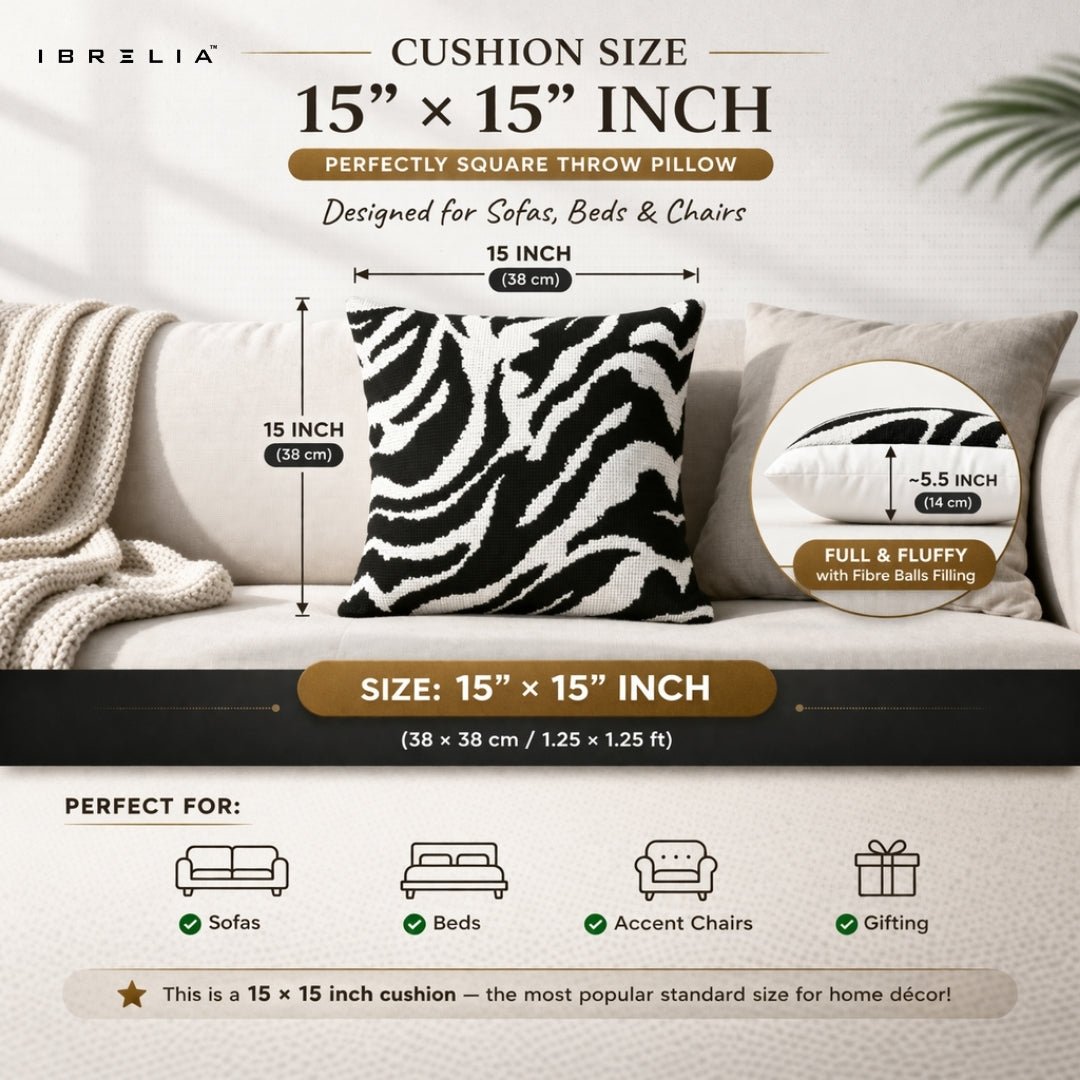 Cartoon & Superhero Collage Cushion – Donald Duck, Bugs Bunny, Tweety, Captain America & Mario Pillow 15x15 Inch | Double-Sided Print | IBRELIA™ IBRELIA