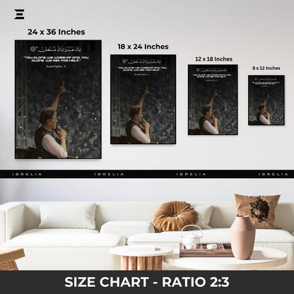 Premium Resin Coated Wall Art – Imran Khan with Surah Fatiha Verse | IBRELIA Pakistan IBRELIA