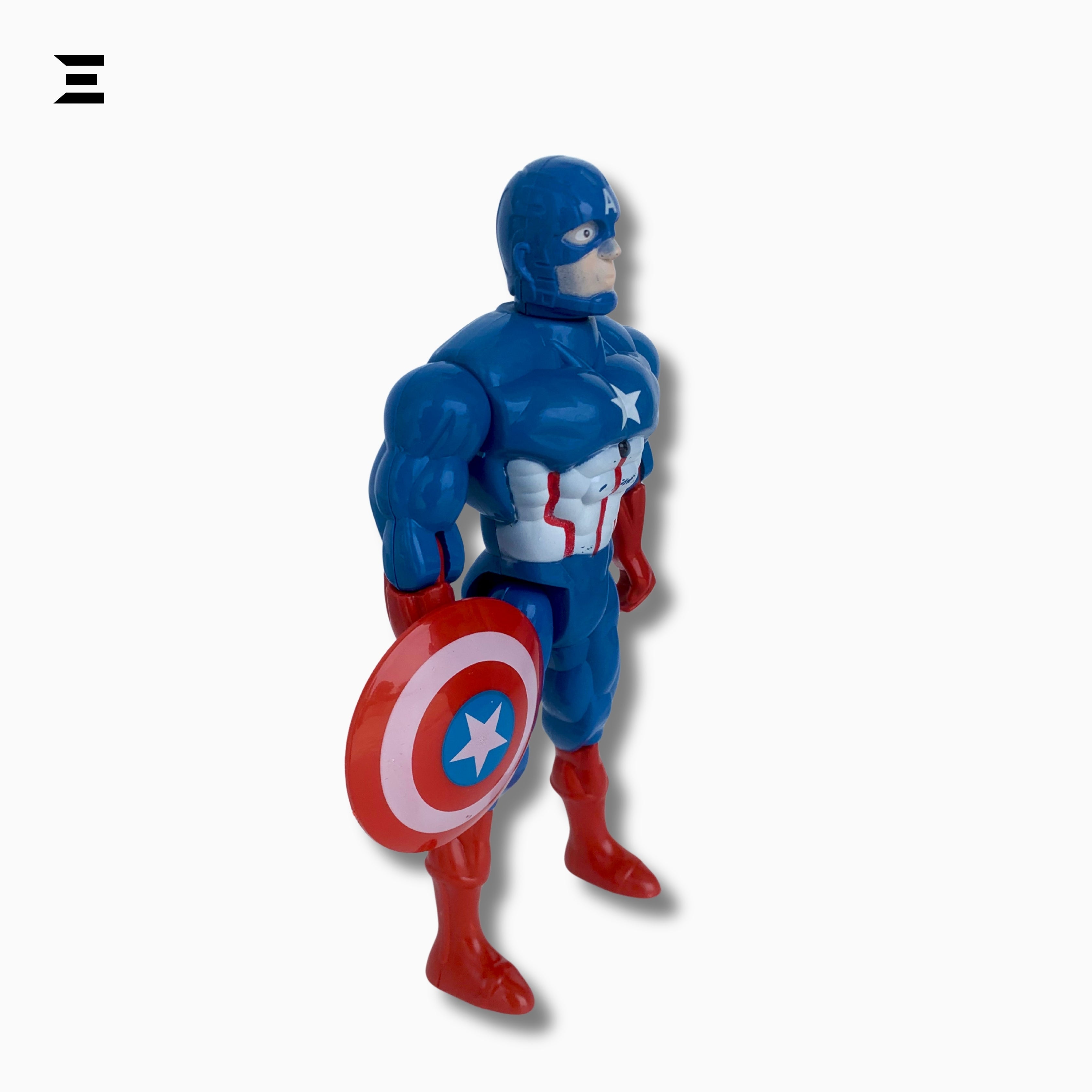 Captain America Action Figure Toy 9.5 Inch with Shield | Superhero Collectible | Avengers Style Series | IBRELIA™ IBRELIA