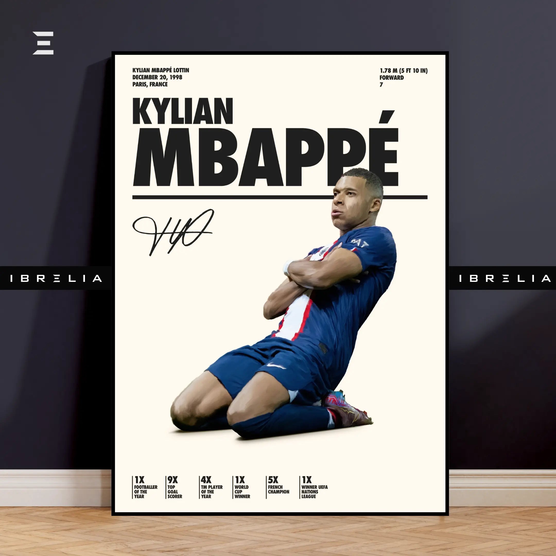 Kylian Mbappé Resin Wall Art – “Rising Legend” Edition | IBRELIA IBRELIA