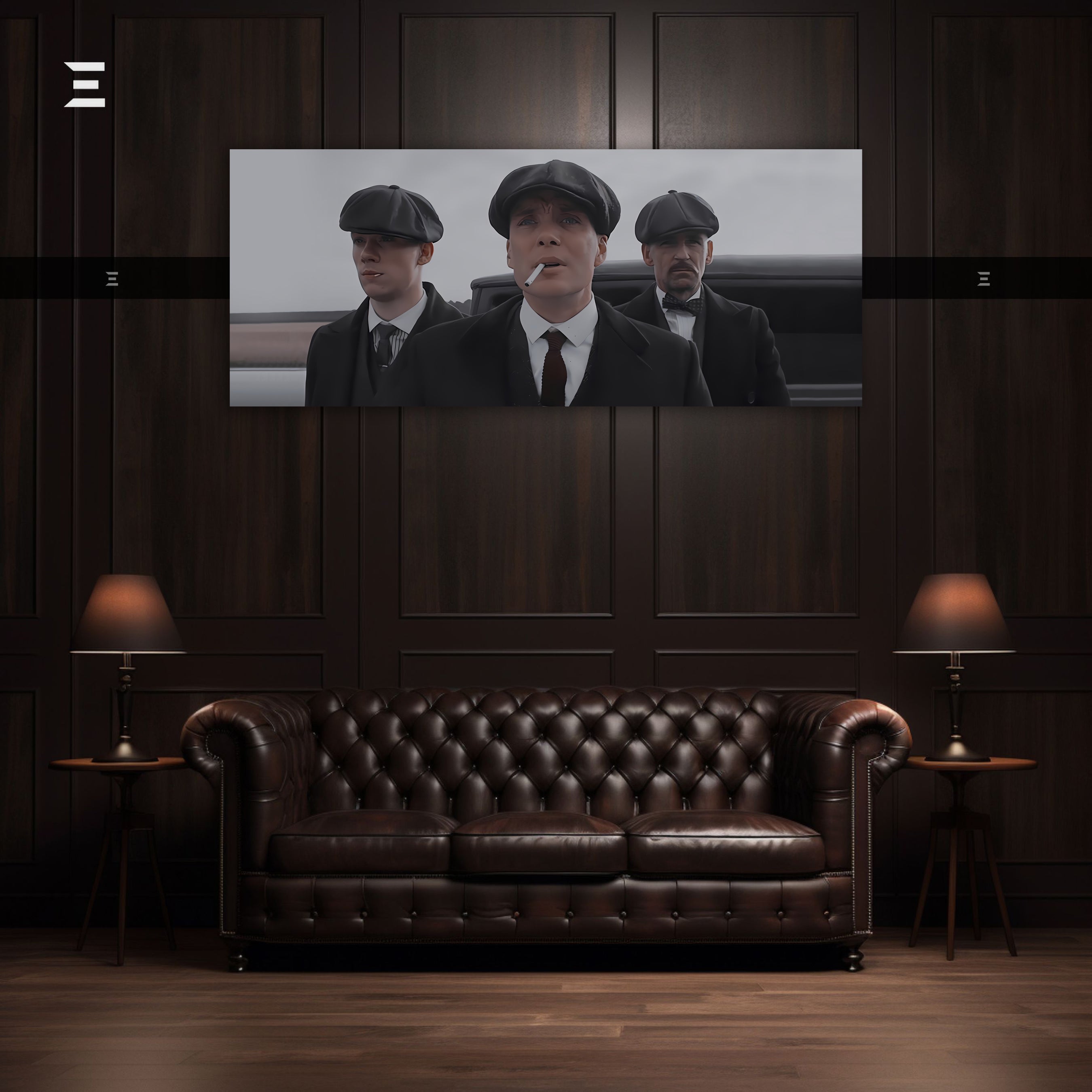 Ultra Wide Wall Art – Peaky Gang Street Vintage Edition | IBRELIA™