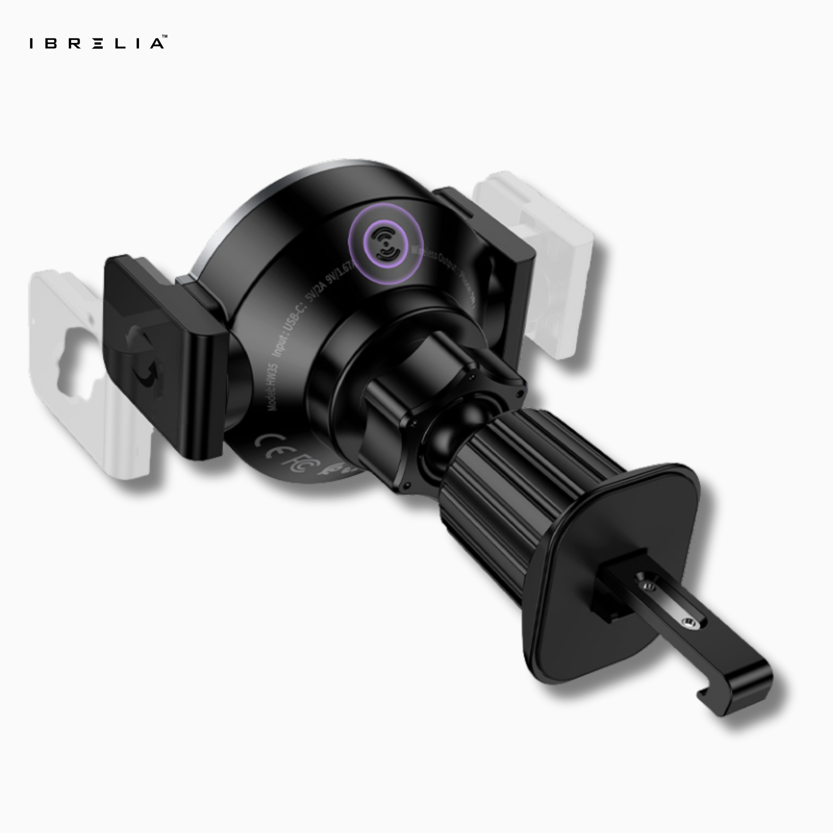 HOCO HW35 Magnetic Wireless Fast Charging Car Holder – 15W Power Electric Air Vent Mount | IBRELIA™