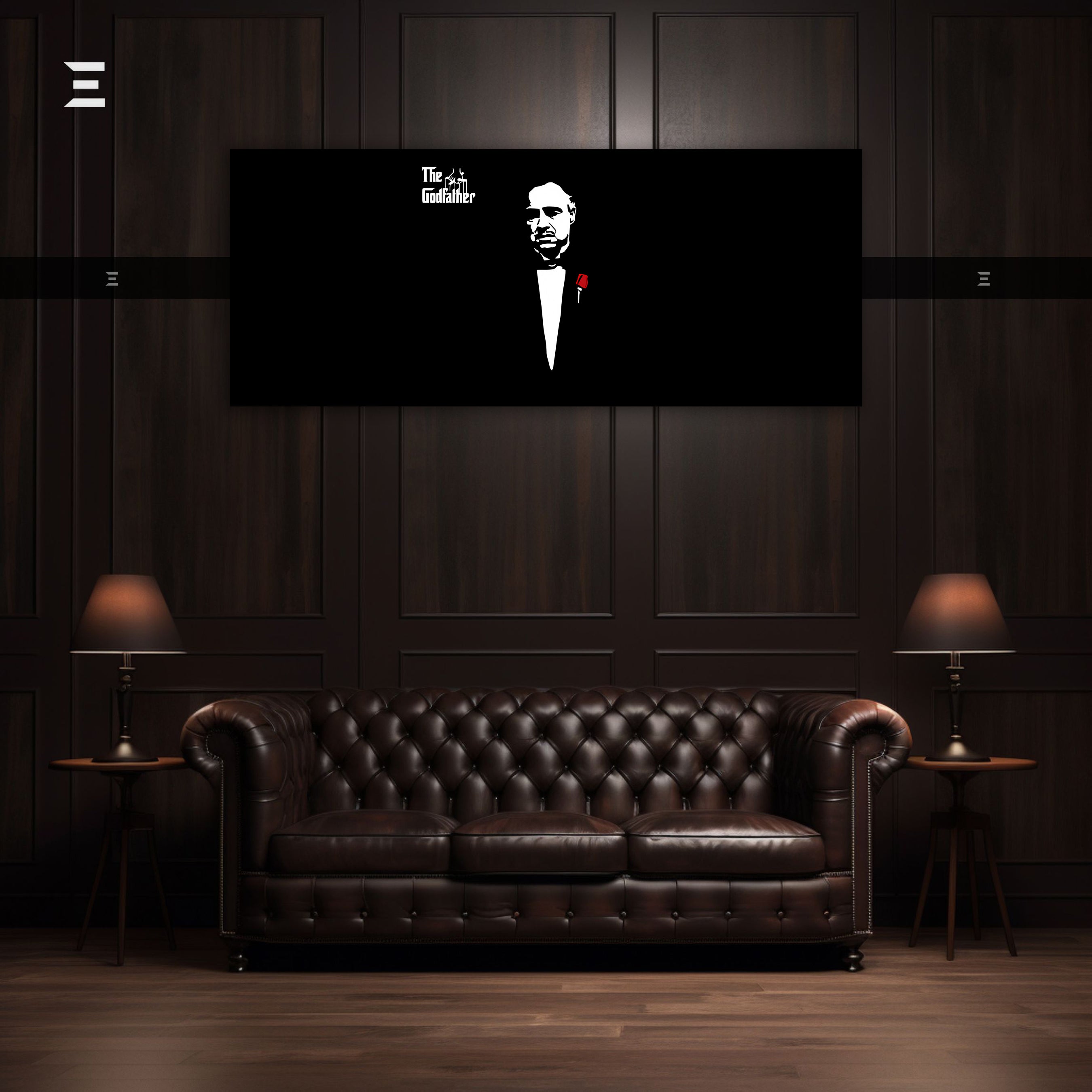 Ultra Wide Wall Art – The Godfather Minimal Classic Design | IBRELIA™