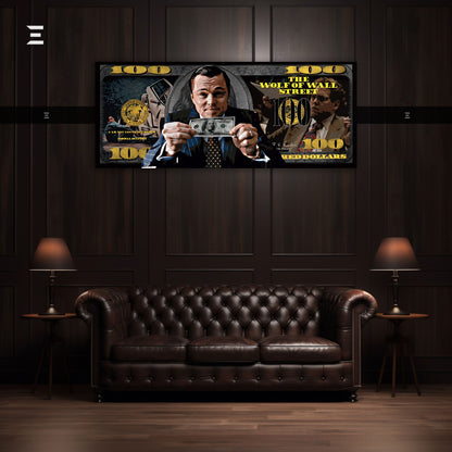 Ultra Wide Wall Art – The Wolf of Wall Street Dollar Edition | IBRELIA™