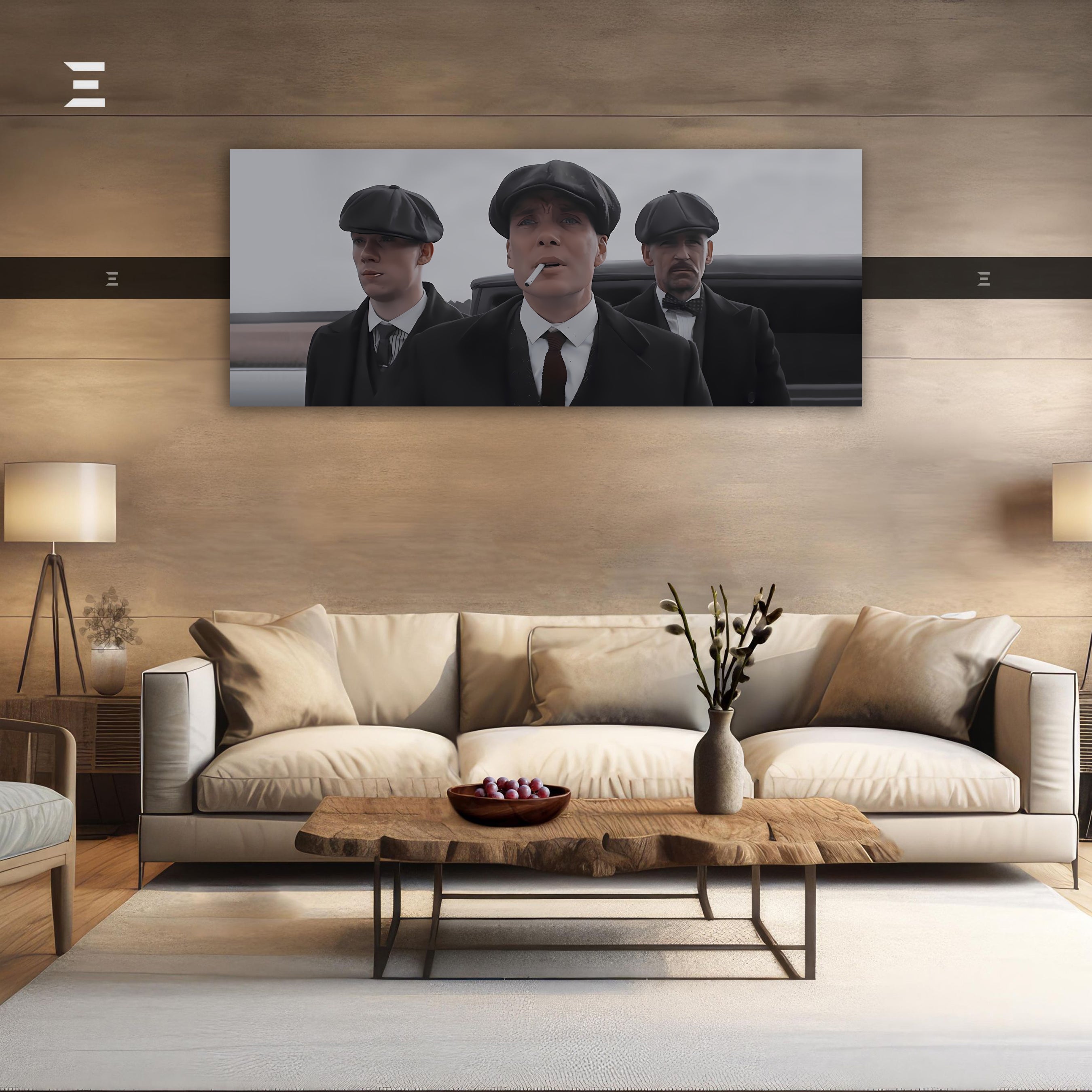 Ultra Wide Wall Art – Peaky Gang Street Vintage Edition | IBRELIA™