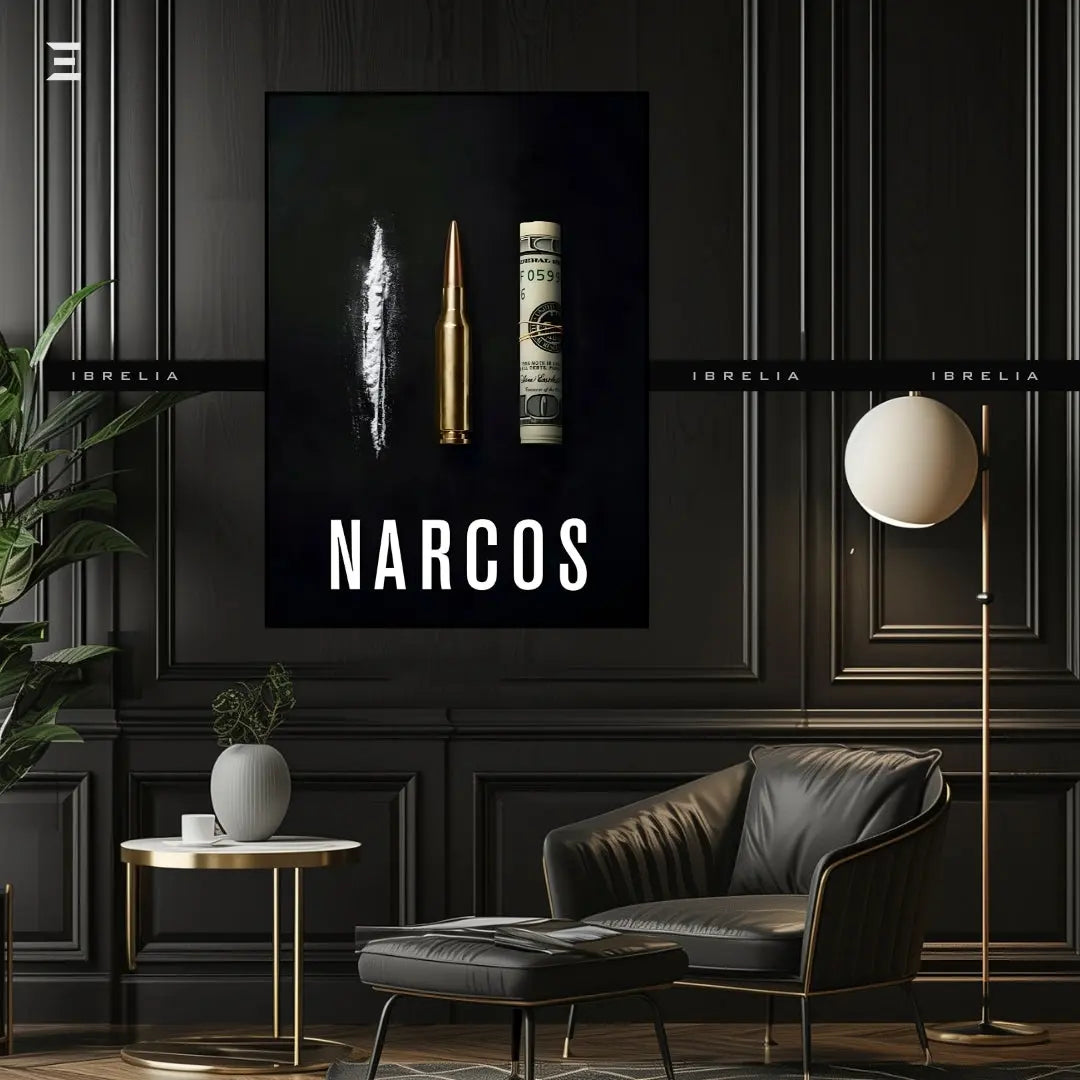 Premium Resin Coated Wall Art – Narcos Inspired Collectible Frame | IBRELIA Pakistan IBRELIA