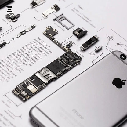 iPhone 6 Tech Frame – Disassembled Phone Artwork in A3 (18×12) Premium Frame IBRELIA