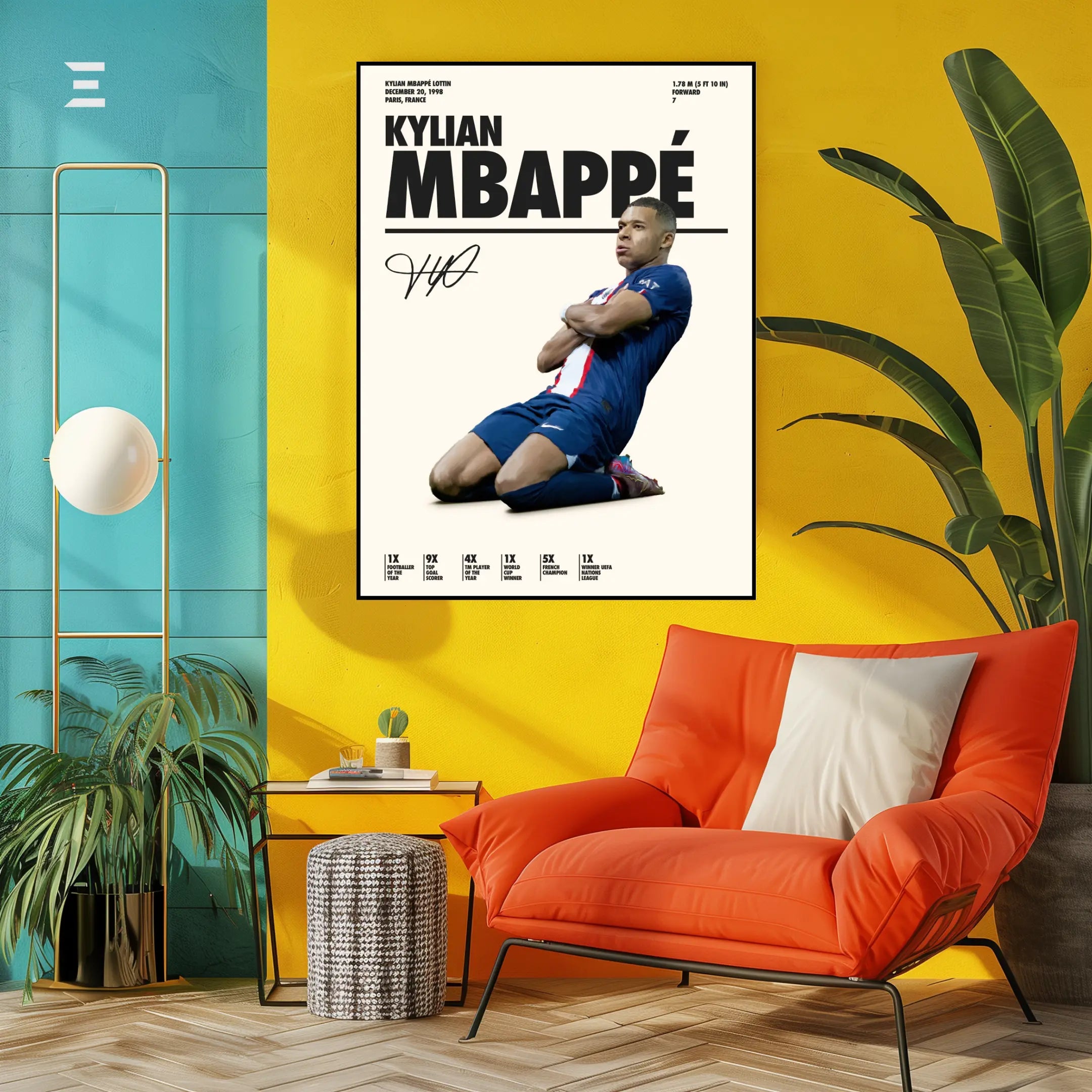 Kylian Mbappé Resin Wall Art – “Rising Legend” Edition | IBRELIA IBRELIA