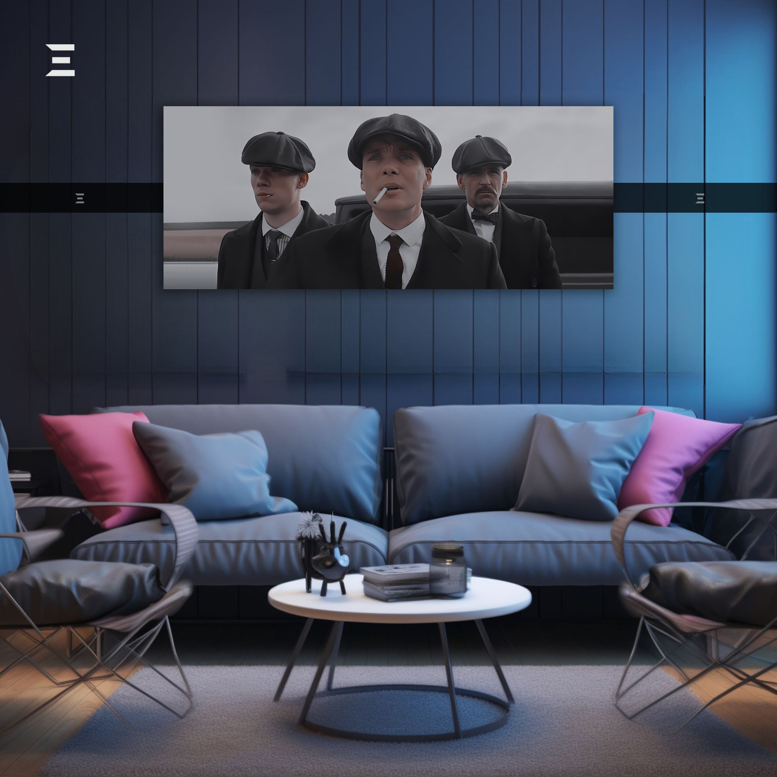 Ultra Wide Wall Art – Peaky Gang Street Vintage Edition | IBRELIA™