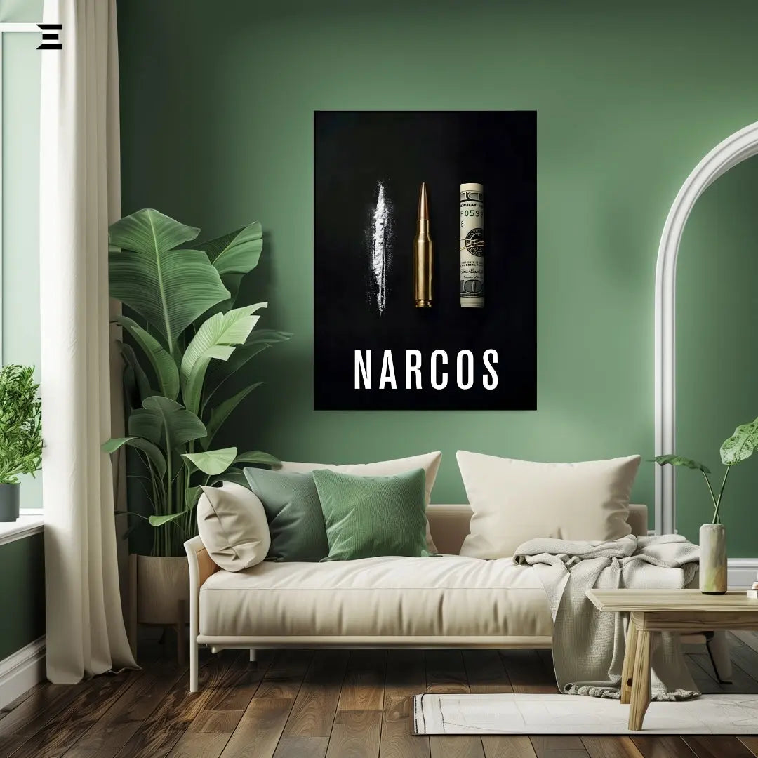 Premium Resin Coated Wall Art – Narcos Inspired Collectible Frame | IBRELIA Pakistan IBRELIA