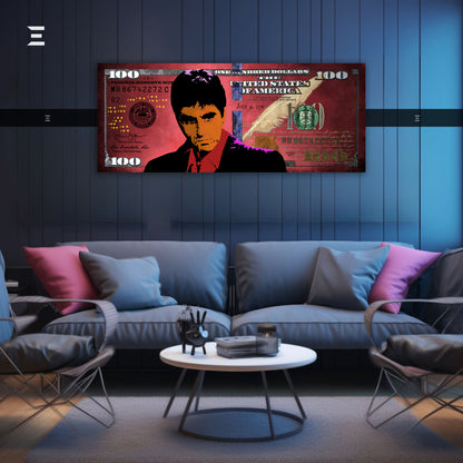 Ultra Wide Wall Art – Scarface Red Money Edition | IBRELIA™