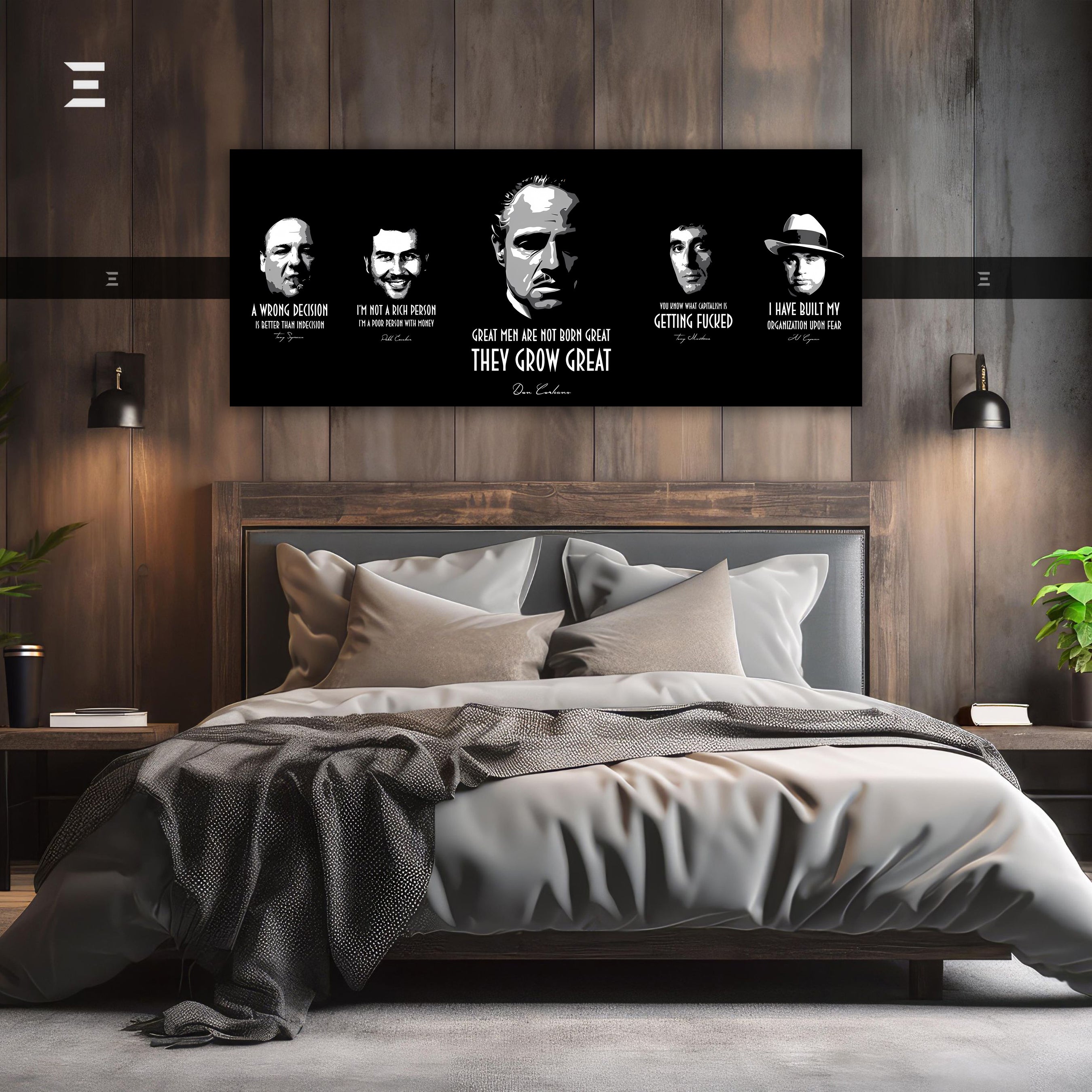Ultra Wide Wall Art – The Godfather Mafia Legends | IBRELIA™