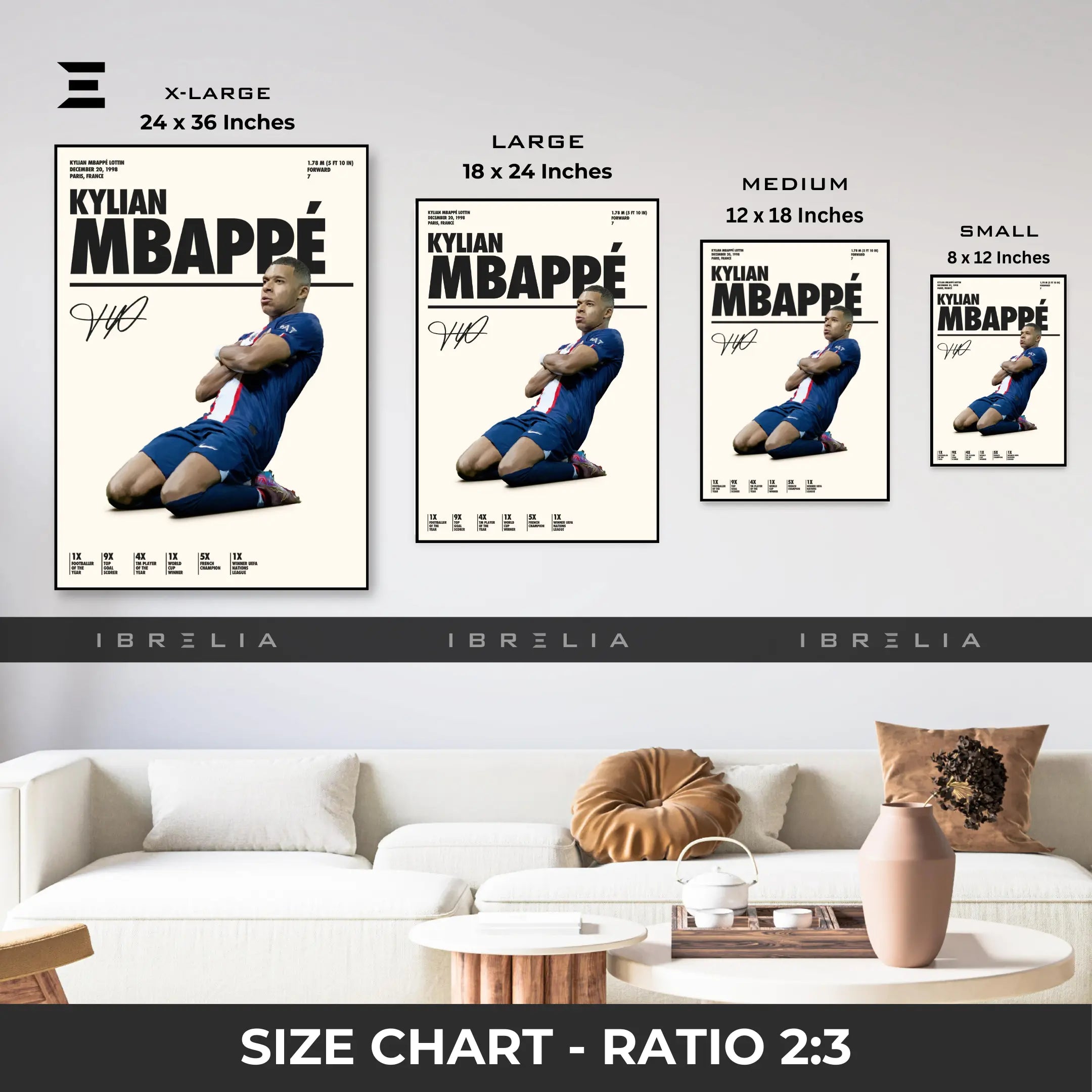 Kylian Mbappé Resin Wall Art – “Rising Legend” Edition | IBRELIA IBRELIA