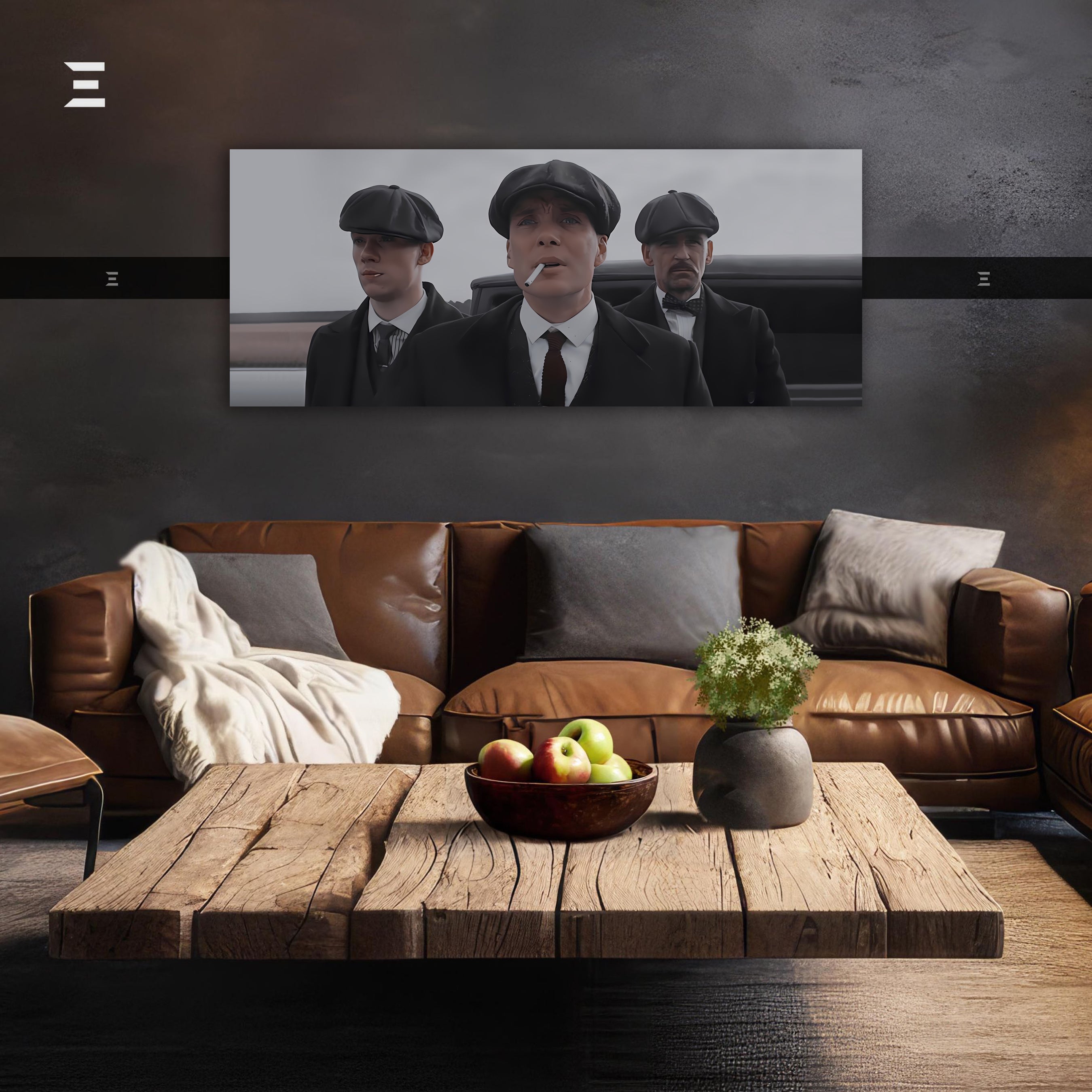 Ultra Wide Wall Art – Peaky Gang Street Vintage Edition | IBRELIA™