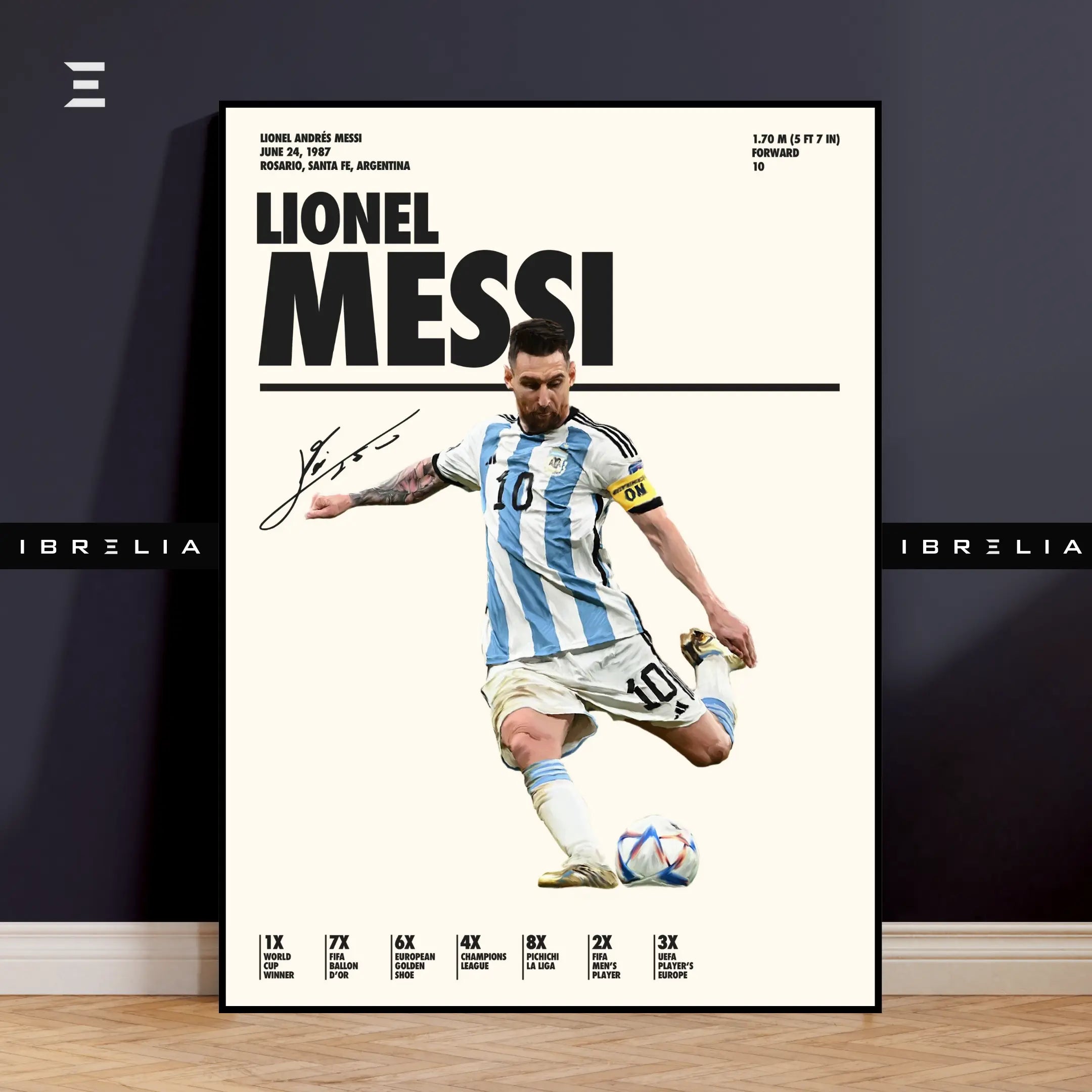 Lionel Messi Resin Wall Art – “Argentina Legend” Edition | IBRELIA IBRELIA