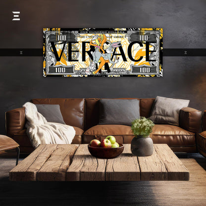 Ultra Wide Wall Art – Bugs Bunny x Versace Dollar Design | IBRELIA™