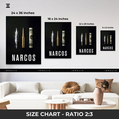 Premium Resin Coated Wall Art – Narcos Inspired Collectible Frame | IBRELIA Pakistan IBRELIA