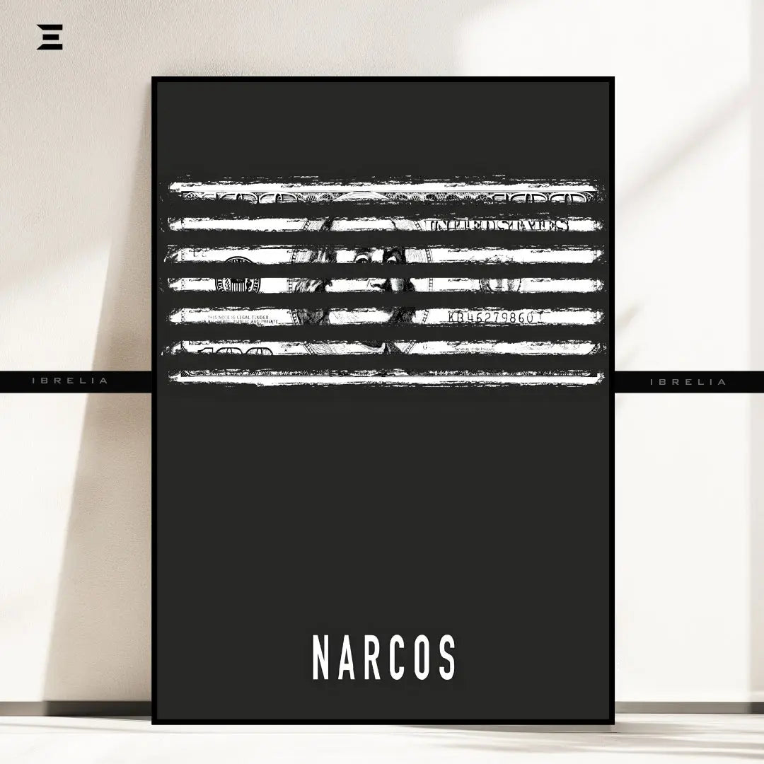 Premium Resin Coated Wall Art – Narcos Dollar Lines Inspired Collectible | IBRELIA Pakistan IBRELIA