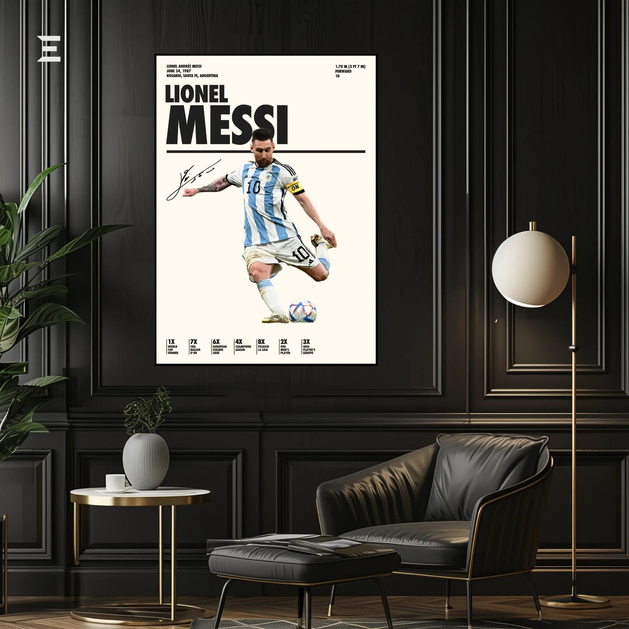 Lionel Messi Resin Wall Art – “Argentina Legend” Edition | IBRELIA IBRELIA