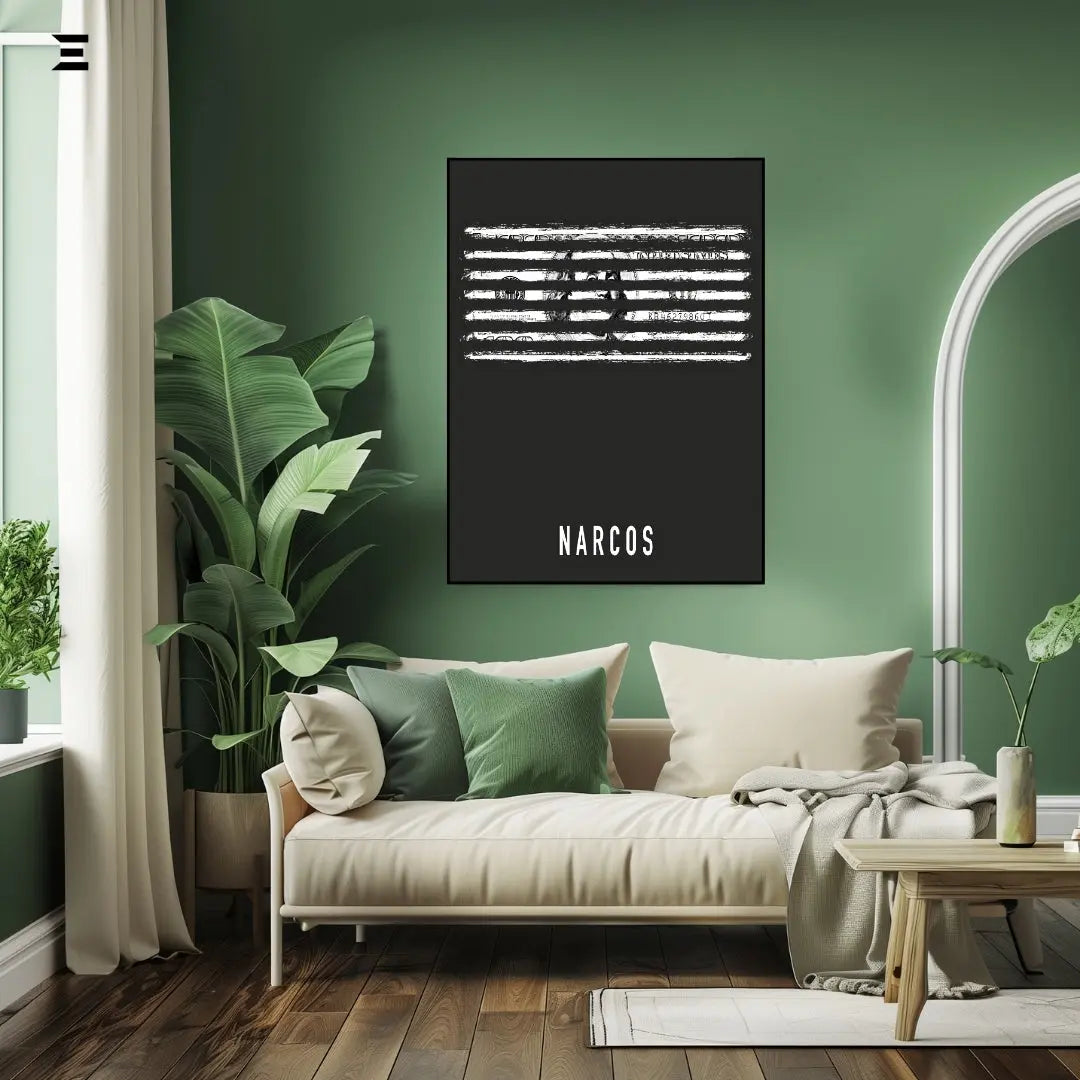 Premium Resin Coated Wall Art – Narcos Dollar Lines Inspired Collectible | IBRELIA Pakistan IBRELIA