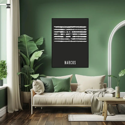 Premium Resin Coated Wall Art – Narcos Dollar Lines Inspired Collectible | IBRELIA Pakistan IBRELIA
