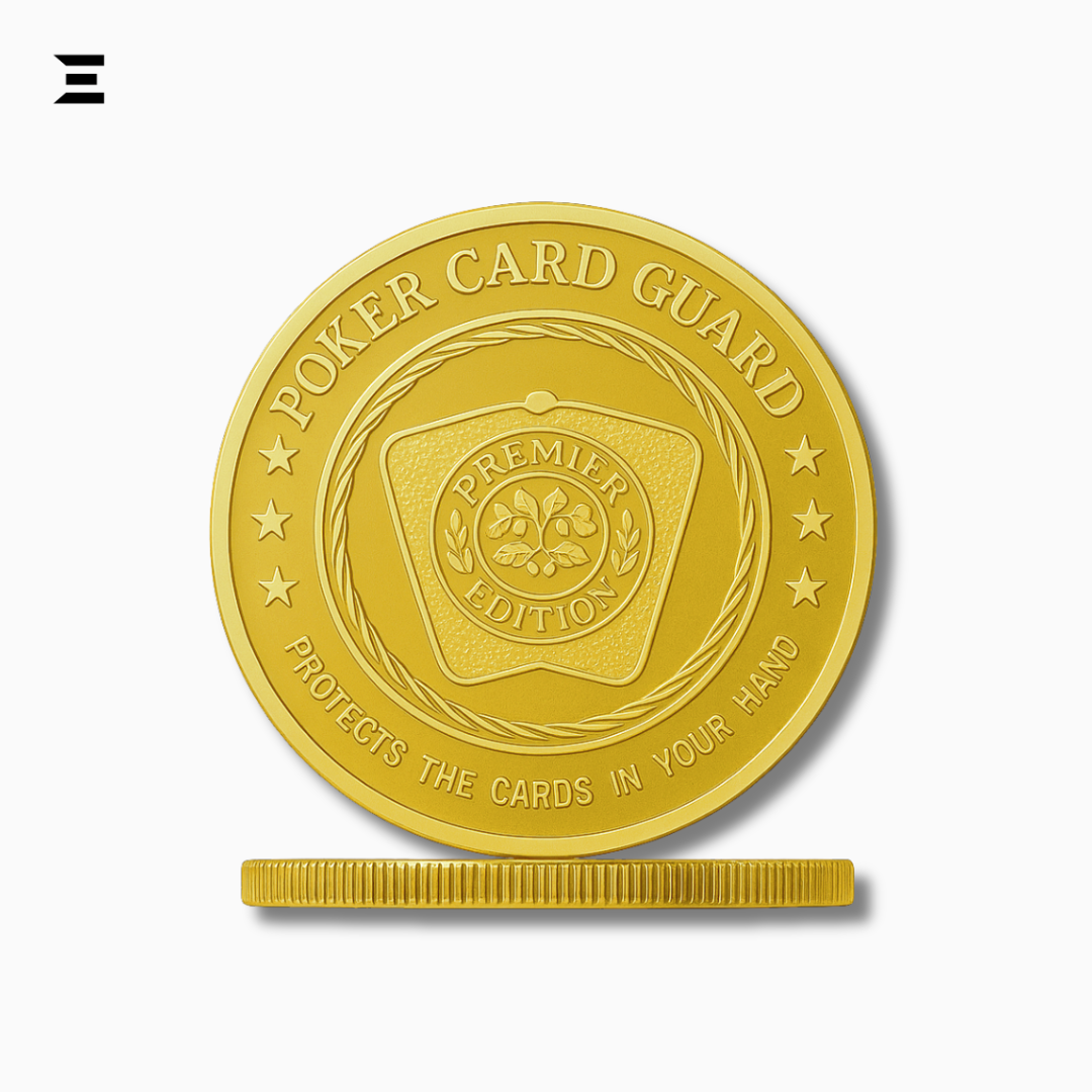 Poker Card Guard – Pot Committed | Gold Plated Souvenir Coin IBRELIA