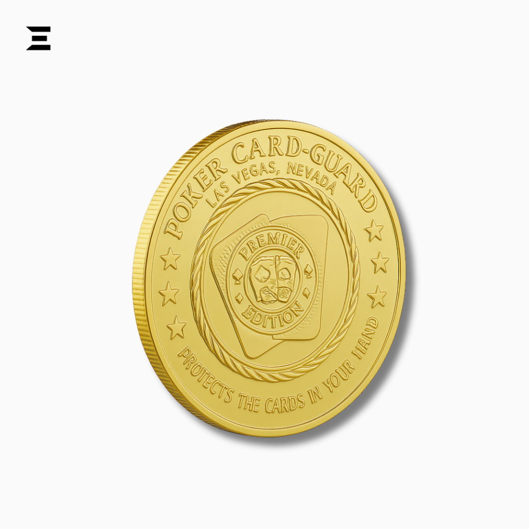 Poker Card Guard – Pot Committed | Gold Plated Souvenir Coin IBRELIA