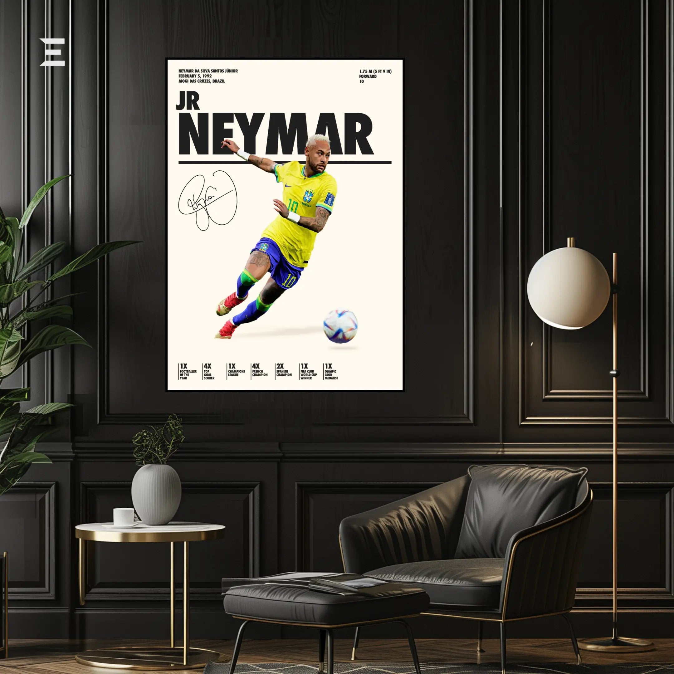 Neymar Jr Resin Wall Art – “Brazil Icon” Edition | IBRELIA IBRELIA