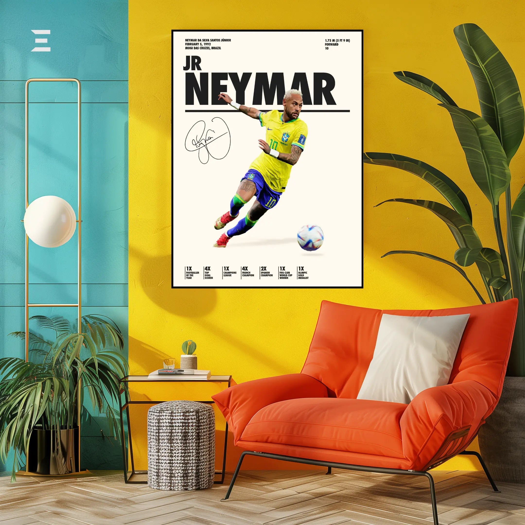 Neymar Jr Resin Wall Art – “Brazil Icon” Edition | IBRELIA IBRELIA