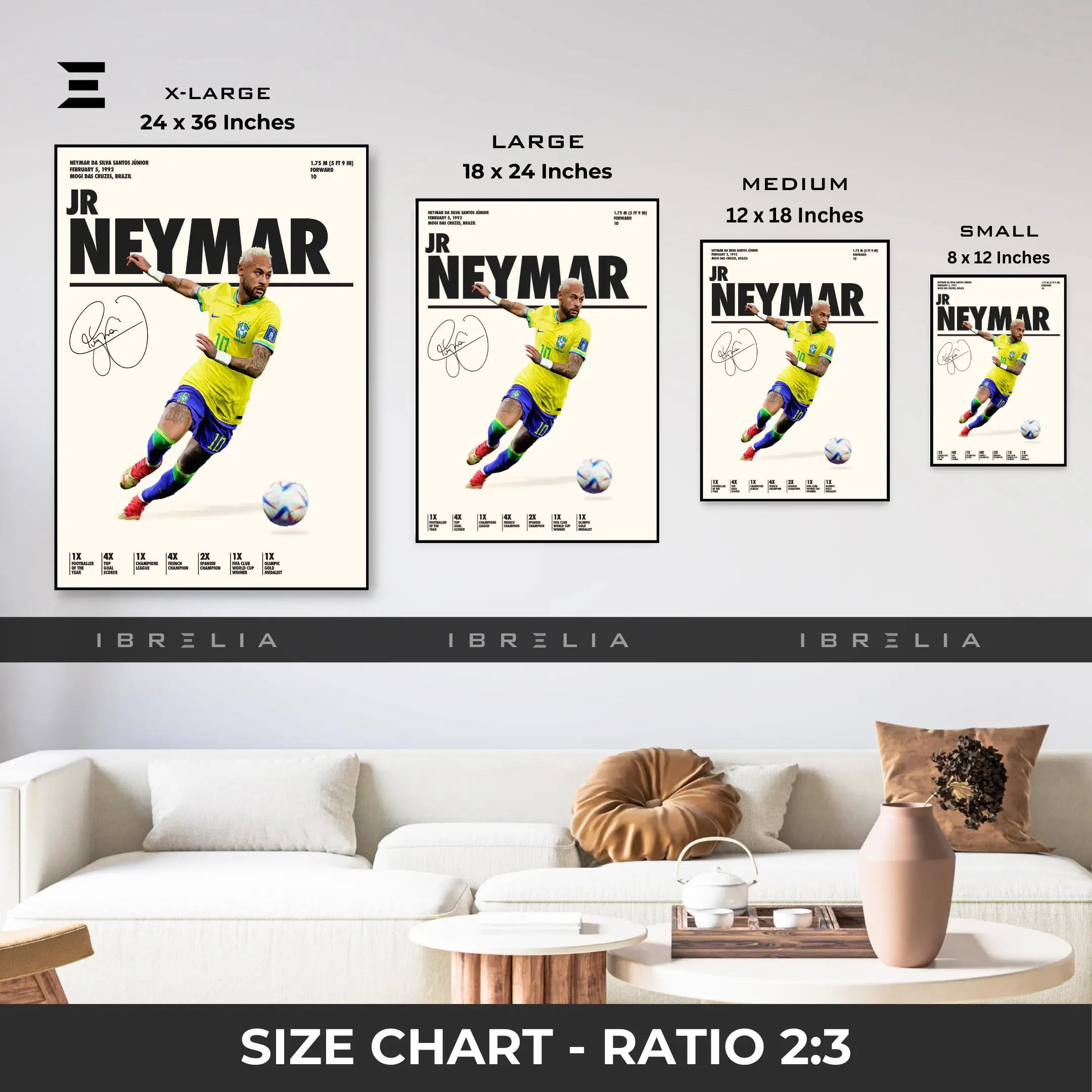 Neymar Jr Resin Wall Art – “Brazil Icon” Edition | IBRELIA IBRELIA