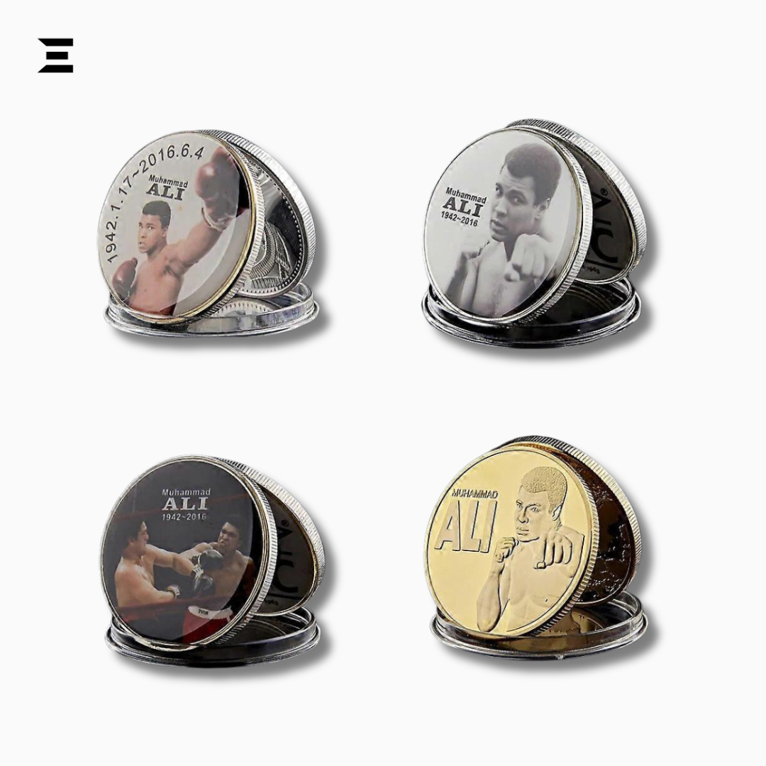 Muhammad Ali Boxing Champion Gold Plated Souvenir Coin – Sportsman of the Century Collectible IBRELIA