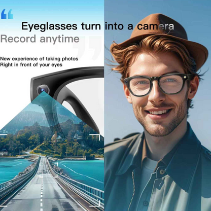 AI Smart Shooting Glasses with Camera, Music & Voice Assistant – IBRELIA™ IBRELIA