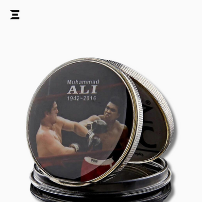 Muhammad Ali Boxing Champion Gold Plated Souvenir Coin – Sportsman of the Century Collectible IBRELIA
