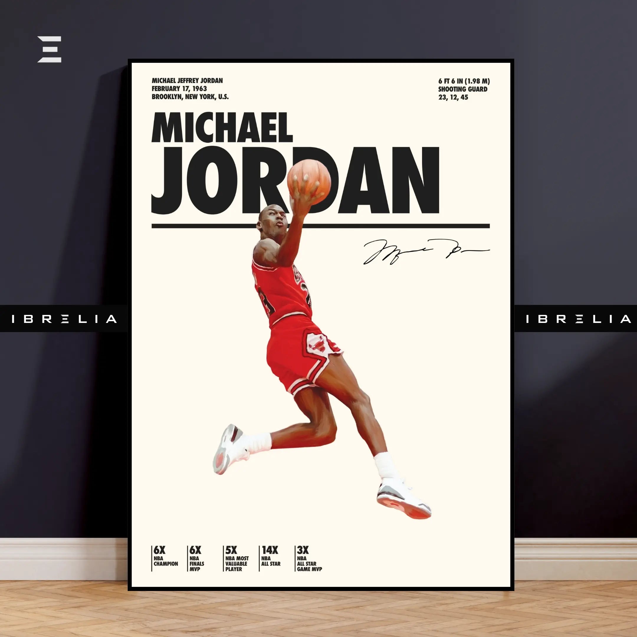 Michael Jordan Resin Wall Art – “Air Jordan” Edition | IBRELIA IBRELIA