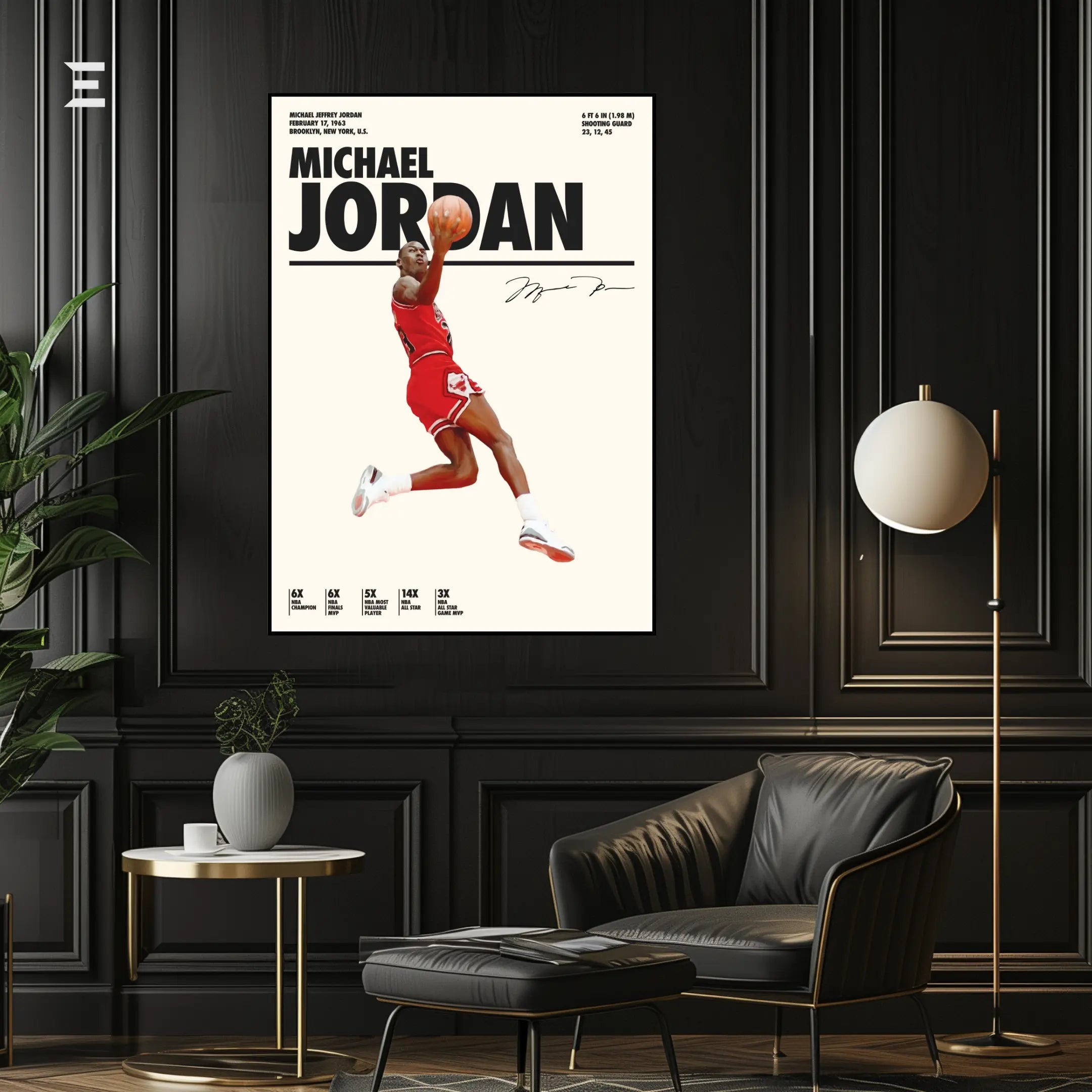 Michael Jordan Resin Wall Art – “Air Jordan” Edition | IBRELIA IBRELIA