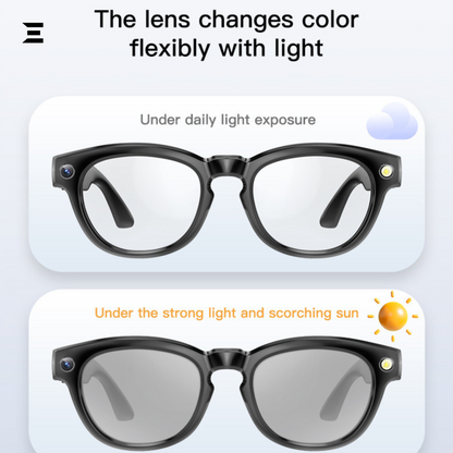 AI Smart Shooting Glasses with Camera, Music & Voice Assistant – IBRELIA™ IBRELIA