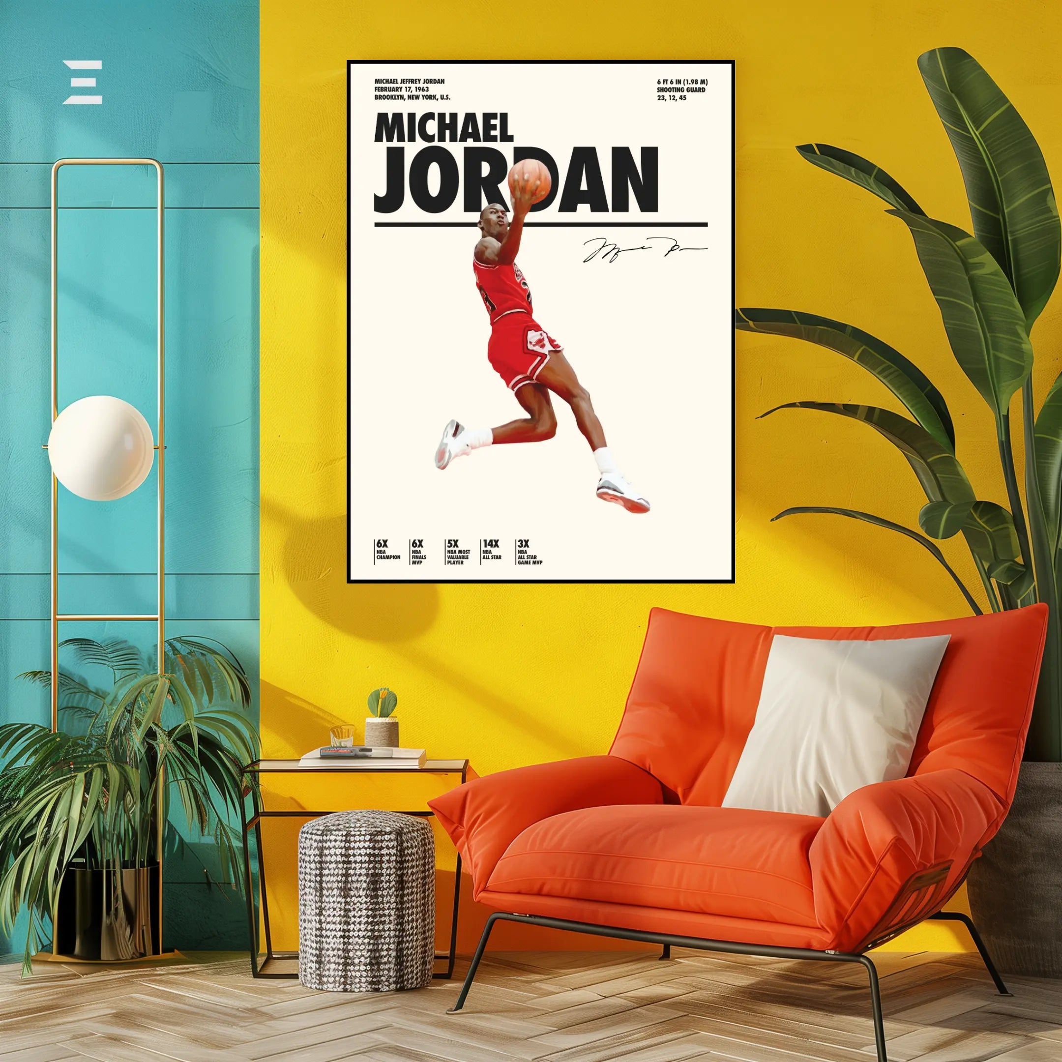 Michael Jordan Resin Wall Art – “Air Jordan” Edition | IBRELIA IBRELIA