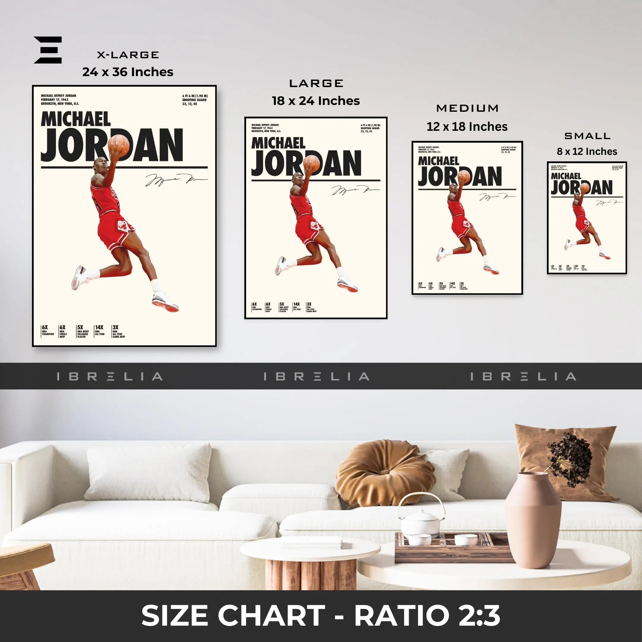 Michael Jordan Resin Wall Art – “Air Jordan” Edition | IBRELIA IBRELIA