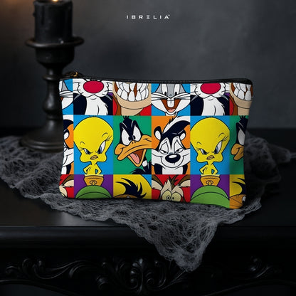 Classic Cartoon Characters Makeup & Pencil Pouch – Retro Cartoon Aesthetic Organizer – IBRELIA™
