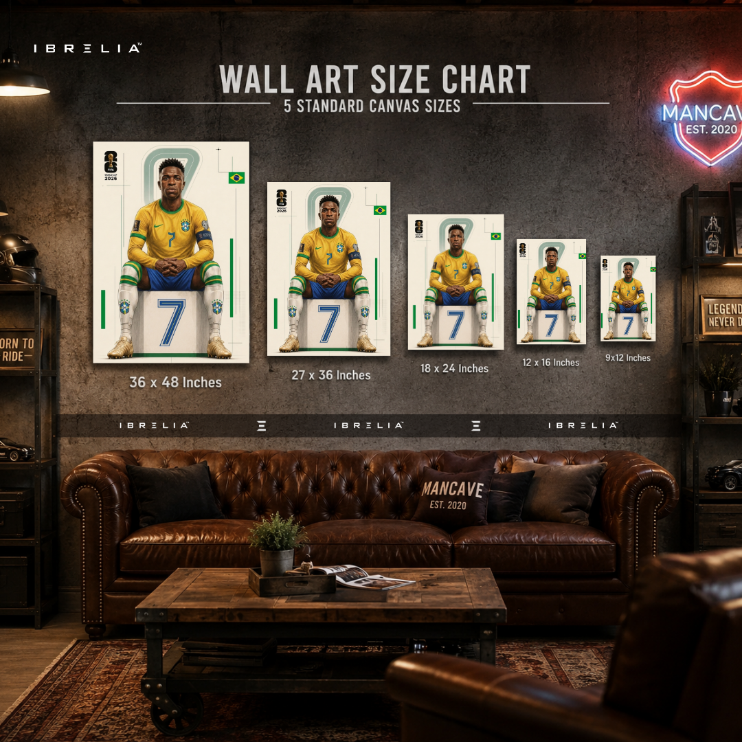 Vinícius Júnior FIFA World Cup 2026 Wall Art – Brazil Football Superstar | IBRELIA™