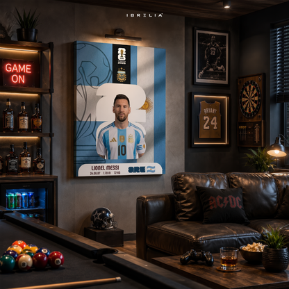 Lionel Messi FIFA World Cup 2026 Wall Art – Argentina Football Legend | IBRELIA™