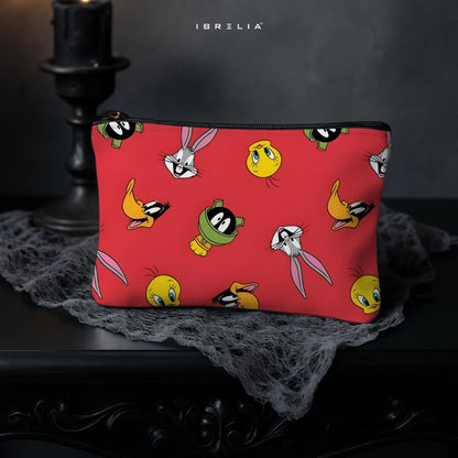 Retro Cartoon Squad Makeup & Pencil Pouch – Double-Sided Print – IBRELIA™ IBRELIA