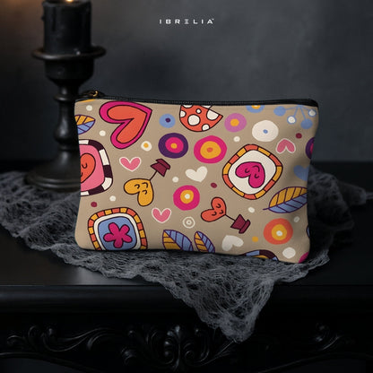 Pop Culture Cartoon Mix Makeup & Pencil Pouch – Double-Sided Print – IBRELIA™ IBRELIA
