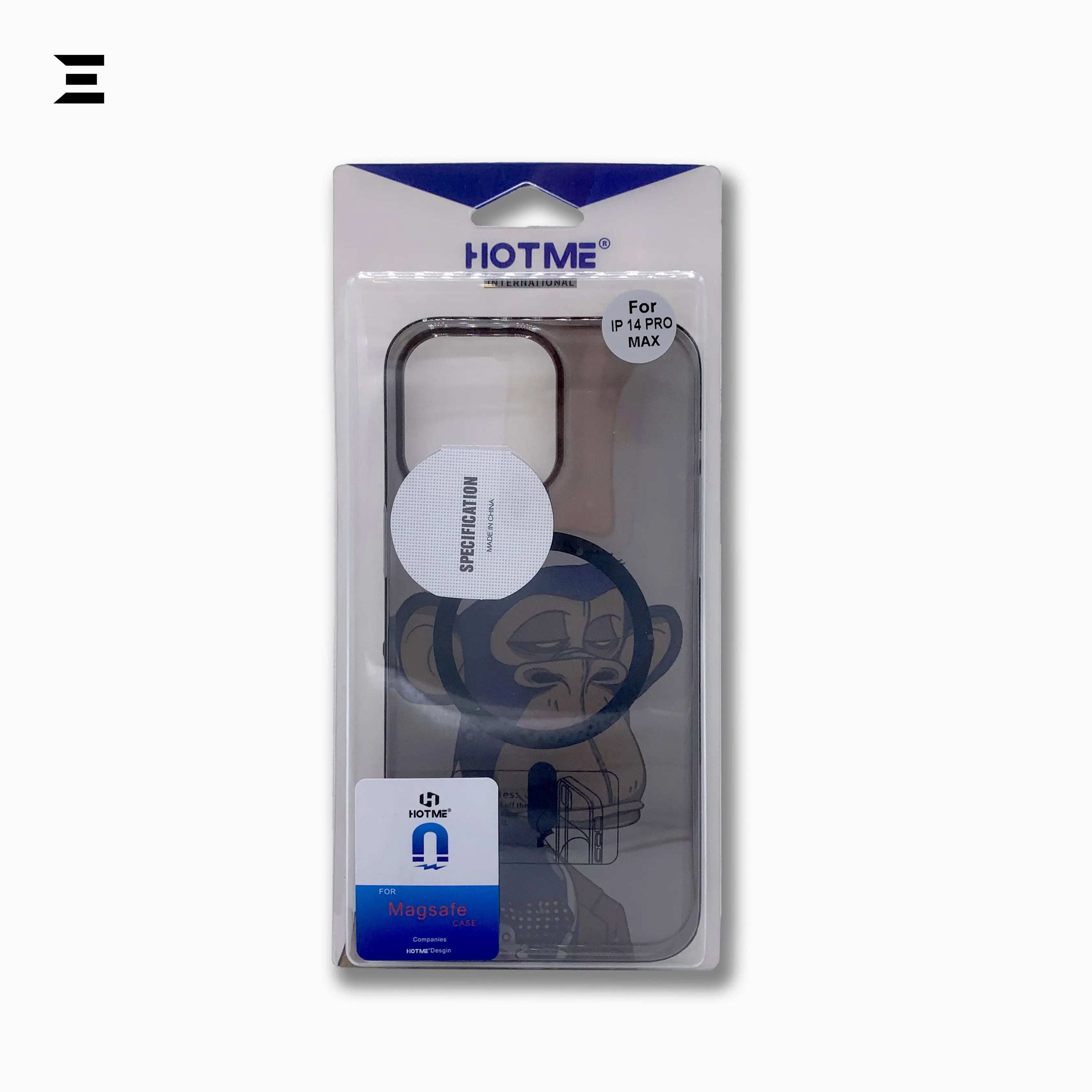 HOTME Printed Transparent MagSafe Case – Monkey Design Shockproof Cover for iPhone | IBRELIA™ IBRELIA