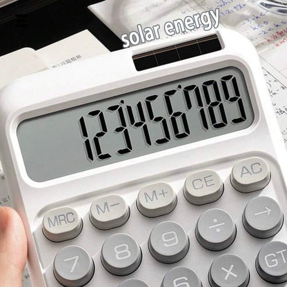 Solar Powered Desktop Calculator – 12 Digit Large Display IBRELIA
